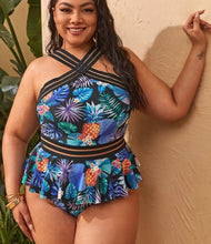 Load image into Gallery viewer, Tropical One Piece Swim Suit
