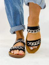 Load image into Gallery viewer, Corky’s Black Sandals

