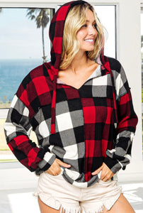 Mixed Plaid Pullover