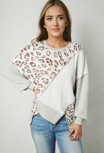 Leopard Asymmetrical Hem Top