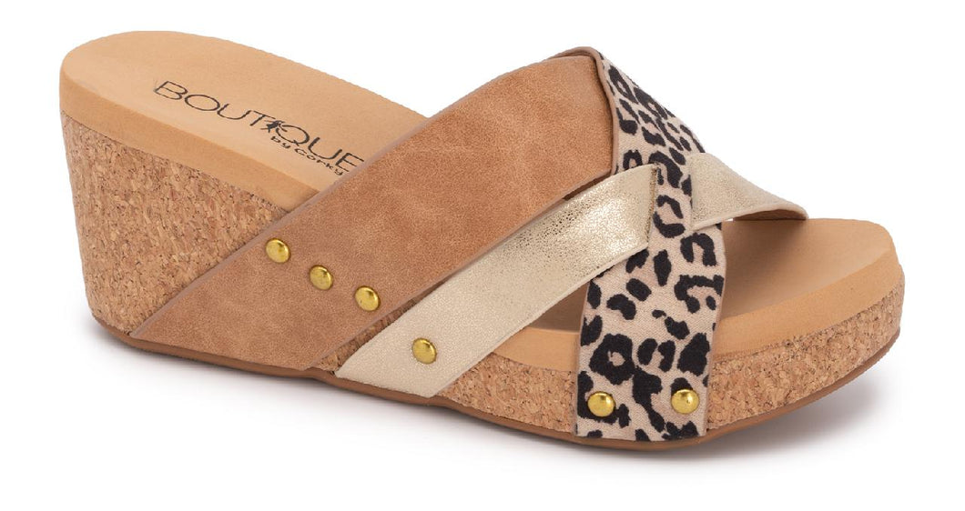 Neutral Leopard Wedges by Corky’s