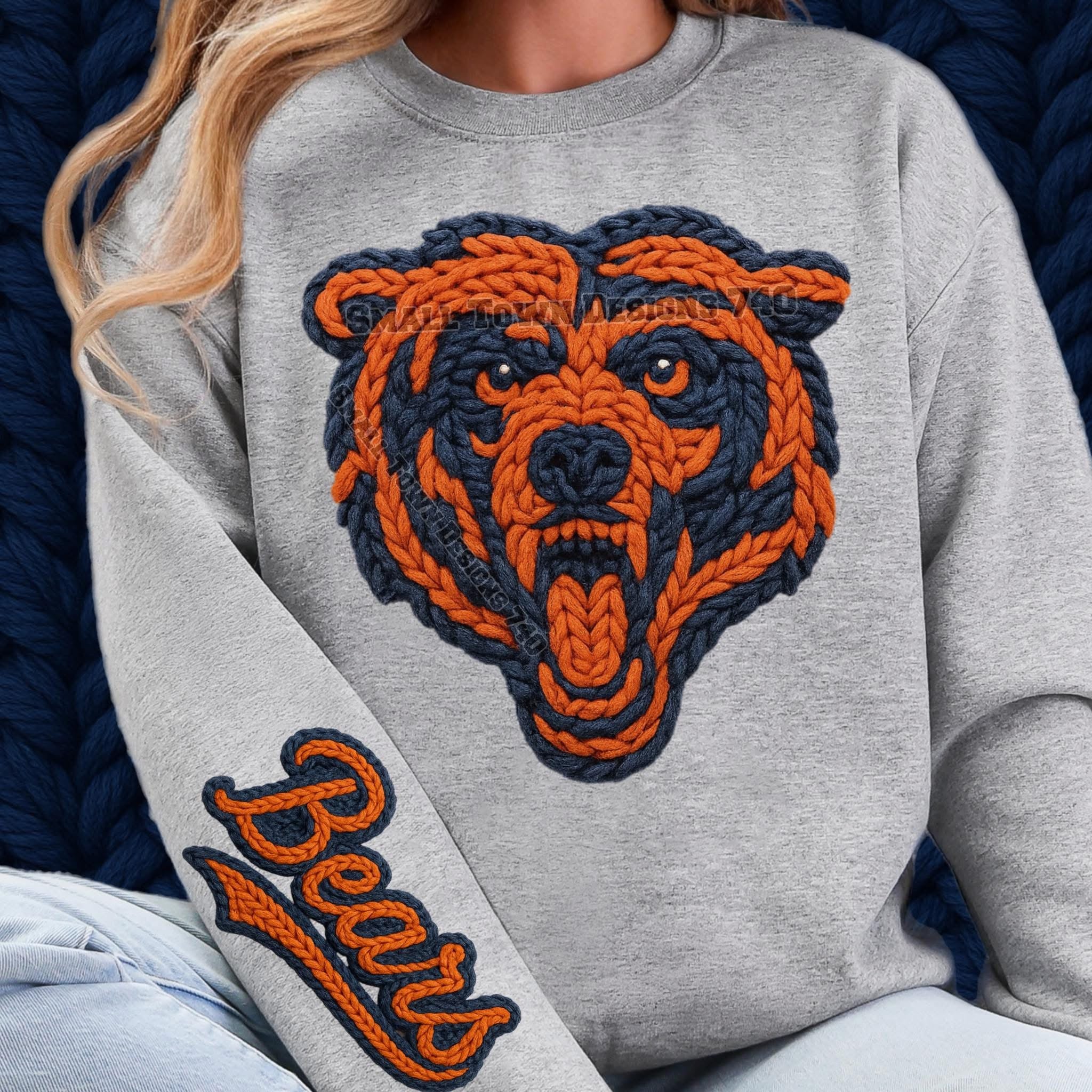Bears Faux Crochet Sweatshirt – Southern Charm Btqe