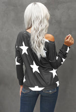 Load image into Gallery viewer, Grey Star Print Top
