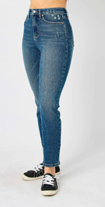 Judy Blue Tummy Control Straight Leg Denim