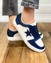 Load image into Gallery viewer, Corky’s Legendary Navy Sneakers
