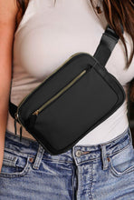 Load image into Gallery viewer, Black Minimalist Belt Bag
