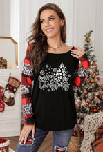Load image into Gallery viewer, Buffalo &amp; Leopard Merry Christmas Top
