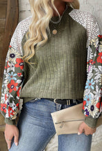 Load image into Gallery viewer, Green Floral Sleeve Top
