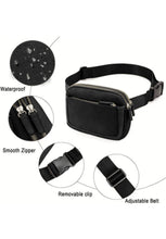 Load image into Gallery viewer, Black Minimalist Belt Bag
