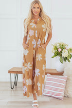 Load image into Gallery viewer, Khaki Floral Romper
