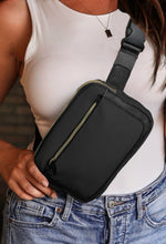 Load image into Gallery viewer, Black Minimalist Belt Bag
