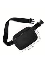 Load image into Gallery viewer, Black Minimalist Belt Bag
