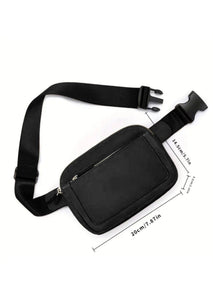 Black Minimalist Belt Bag