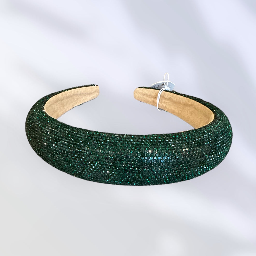 Spartan Green Sparkle Headband