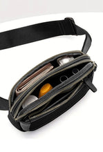 Load image into Gallery viewer, Black Minimalist Belt Bag
