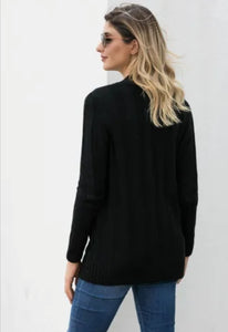 Black Knit Cardigan