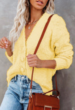 Load image into Gallery viewer, Yellow VNeck Cardigan
