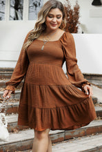 Load image into Gallery viewer, Chestnut Tiered Dress
