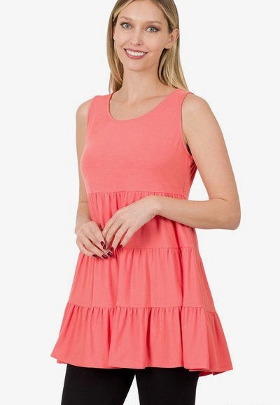 Coral Tiered Tank