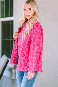 Pink Leopard Shacket