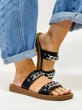 Load image into Gallery viewer, Corky’s Black Sandals

