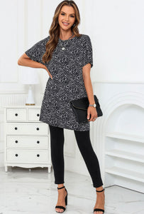 Black & White Leopard Tunic