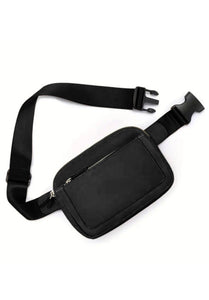 Black Minimalist Belt Bag