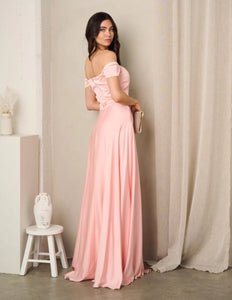 Pink Top & Maxi Occassional Dress