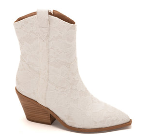 Corky’s Rowdy White Lace Boots