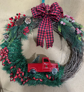 Red Truck Wreath