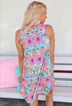 Load image into Gallery viewer, Multicolor Floral Mini Dress
