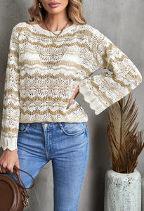 Crochet Scalloped Summer Sweater