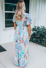 Load image into Gallery viewer, VNeck Wrap Multicolor Maxi
