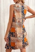 Load image into Gallery viewer, Orange Patchwork Dress
