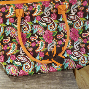 Quilted Paisley Tote