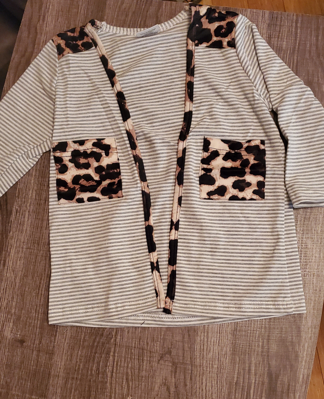 Leopard & Stripe Youth Cardigan