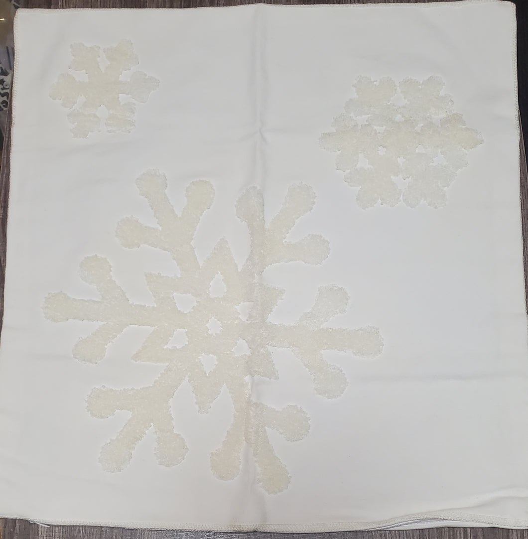 Snowflake Accent Pillow Cover