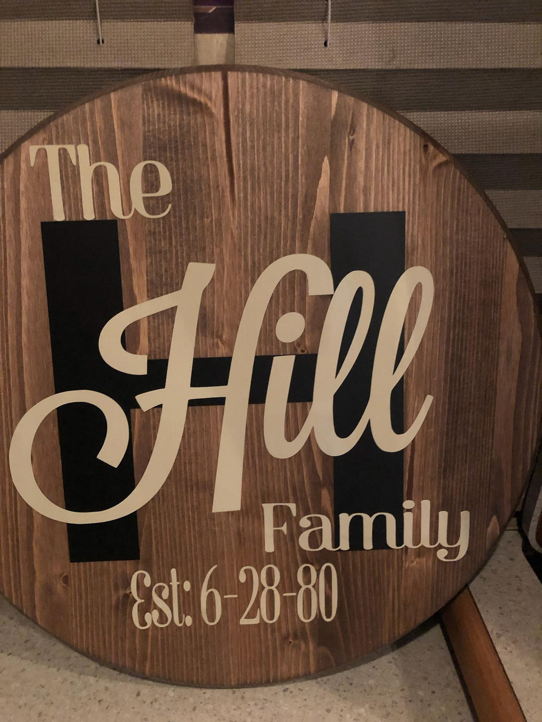 Customizable Round Home Signs 15”
