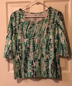 Green Print Shirt