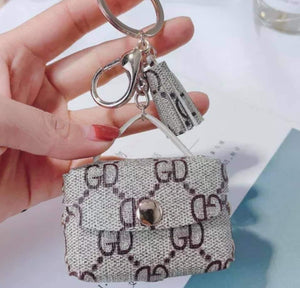 Keychain with Ear Bud Holder