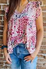 Load image into Gallery viewer, Multi Print Ruffle Sleeve Top
