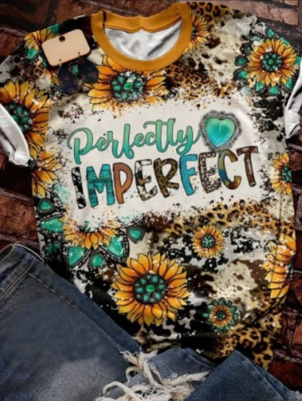 Perfectly Imperfect Sunflower Tee
