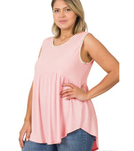 Load image into Gallery viewer, Dusty Pink Babydoll Tank
