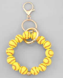 Baseball / Softball Beaded Wristlet