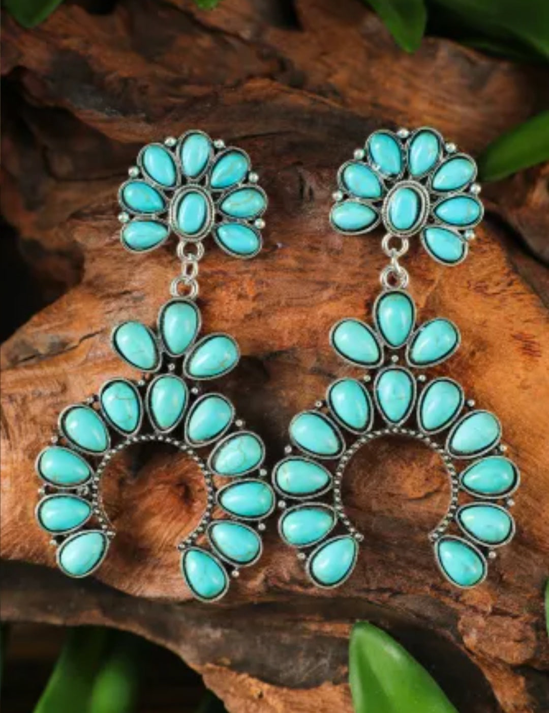 Turquoise earrings deals western