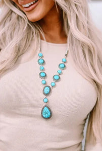 Turquoise Crackle Necklace