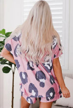 Load image into Gallery viewer, Pink Leopard Lounge Wear Set
