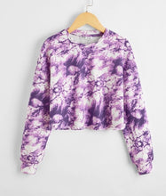 Load image into Gallery viewer, Purple Tie Dye Pullover
