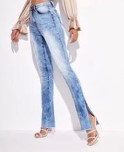 Load image into Gallery viewer, Slit Hem Skinny Jeans
