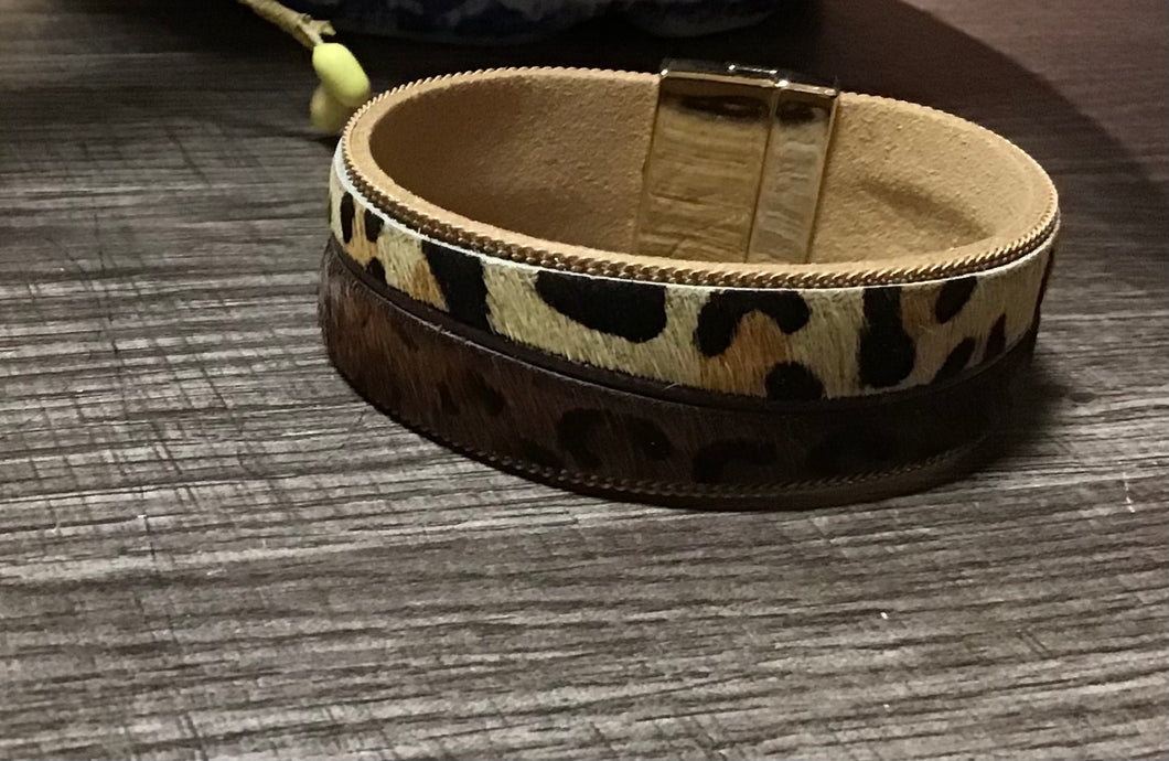 Animal Print Wrap Bracelet